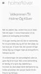 Mobile Screenshot of holmeogkliver.dk